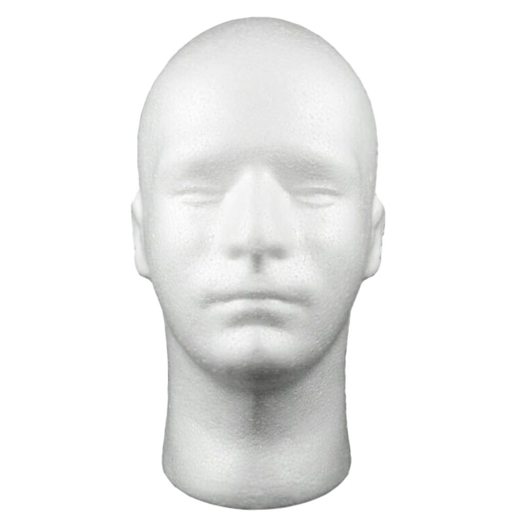 Weibliche Schaufensterpuppe Styropor Schaum Kopf Modell Perücke Hut Display 