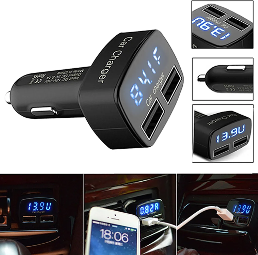 MISURATORE DI TENSIONE moto impermeabile voltmetro digitale display LED