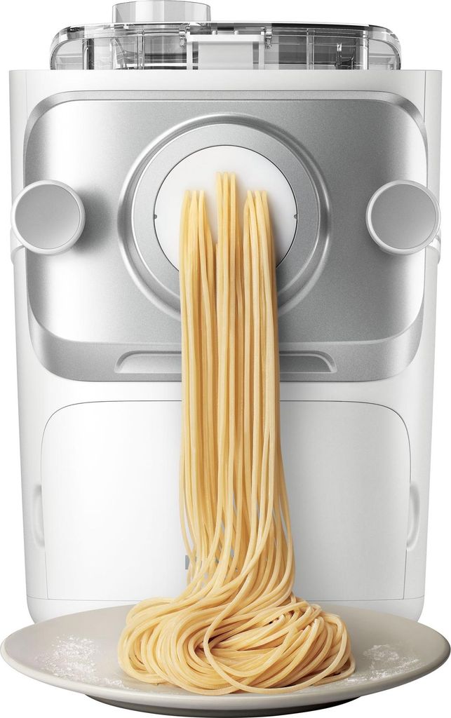 Philips Pastamaker Nudelmaschine 7000 Series inkl. Formaufsätzen für Spaghetti, Lasagne uvm., 200 W, Weiß (HR2660/00)