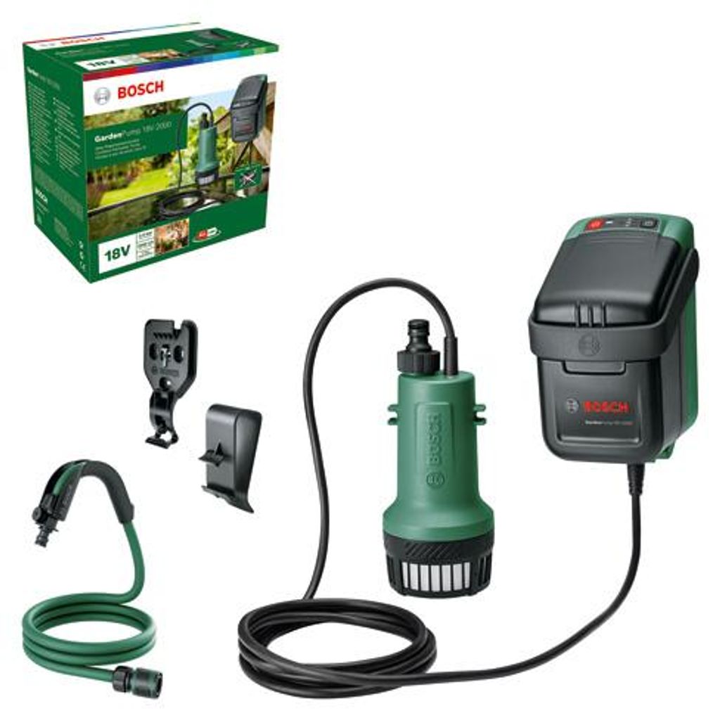 Akku-Regenwasserpumpen GardenPump 18V-2000 Produktbild 