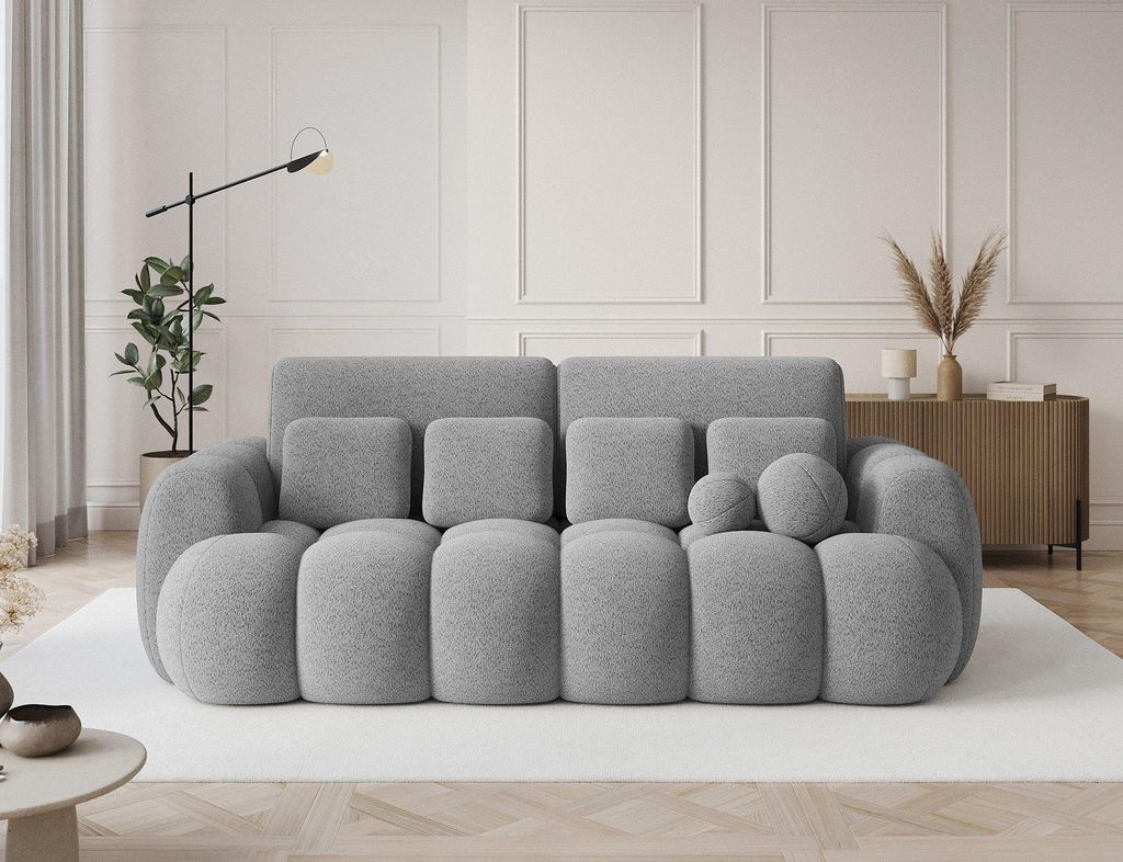 YOURHOUSE24 3-Sitzer Sofa Cotonn mit Schlaffunktion und Bettkasten (Farbe: Royal 04)