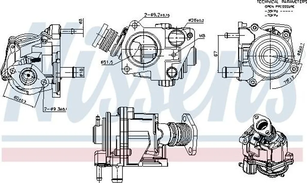 Vanne EGR Système de Recirculation des Gaz pour Ducato Jumper Boxer