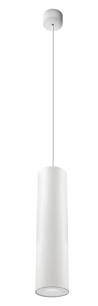 Suspension tube design blanc ENFASI STYLO CENTURY pour ampoule LED GU10