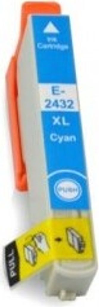 Druckerpatrone kompatibel mit Epson T2422 / T2432 / T24 XL cyan für Expression Photo XP-55, 750, 760, 850, 860, 950, 960, 970