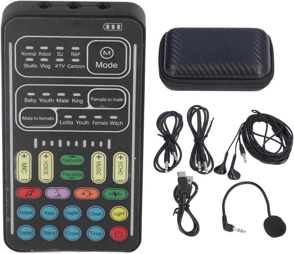 Tragbarer Bluetooth-Sprachwechsler mit 8 Soundeffekten, Produktbild
