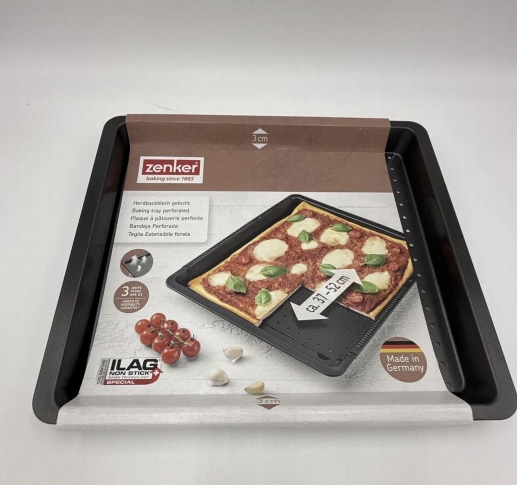Zenker Herdbackblech Gelocht Verstellbar von ca 37 bis 52cm Produktbild 