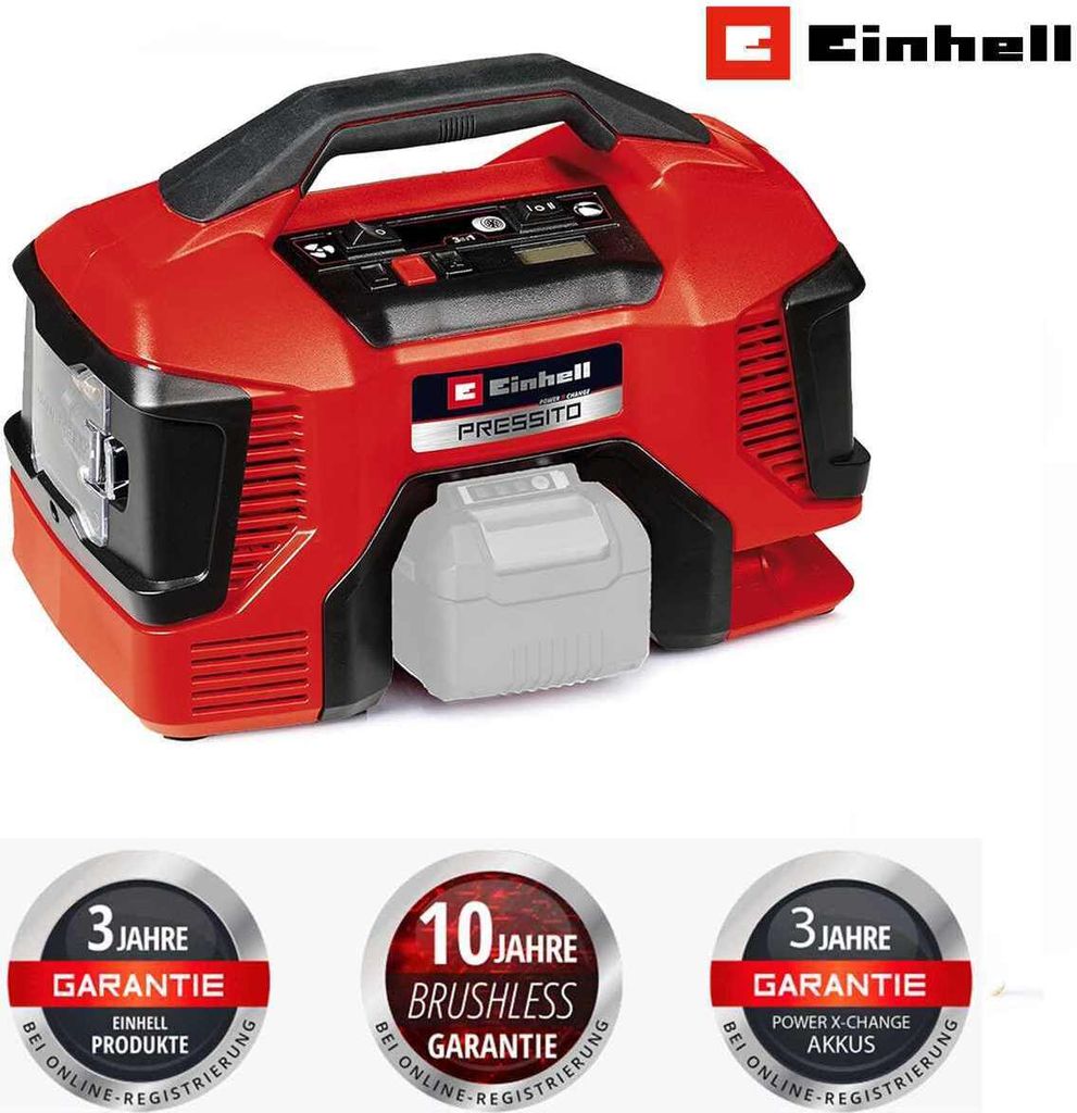 Einhell Akku-Kompressor PRESSITO 18/21 Power X-Change 18V Produktbild 