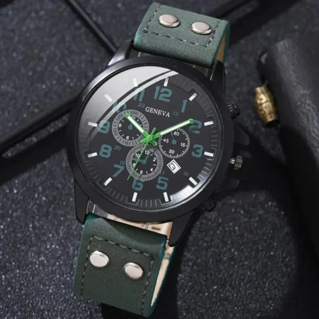 Orologio Albert Verde: Eleganza e Resistenza per Uomini Avventurosi KP33645