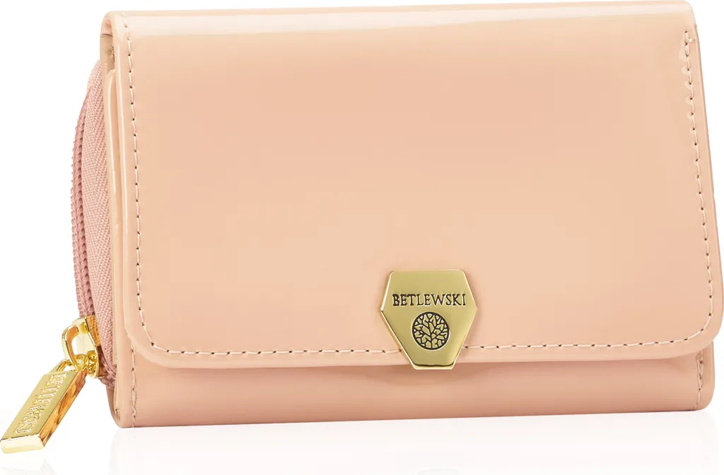 Portefeuille Betlewski BPDVS930 Poudré - Accessoire Cuir avec RFID Sécurisé