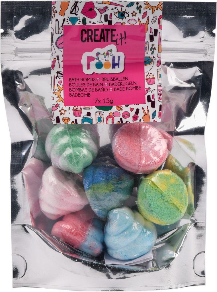 Canenco Create it! Mini-Badekugeln Einhorn, 7er-Pack (6er-Thekendisplay) 84418V2