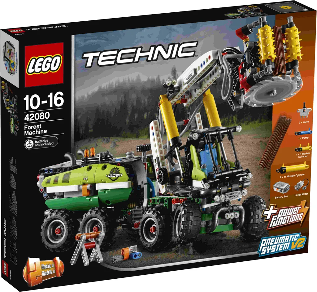 LEGO Technic 42080 L'abatteuse-façonneuse forestière avec moteur Power