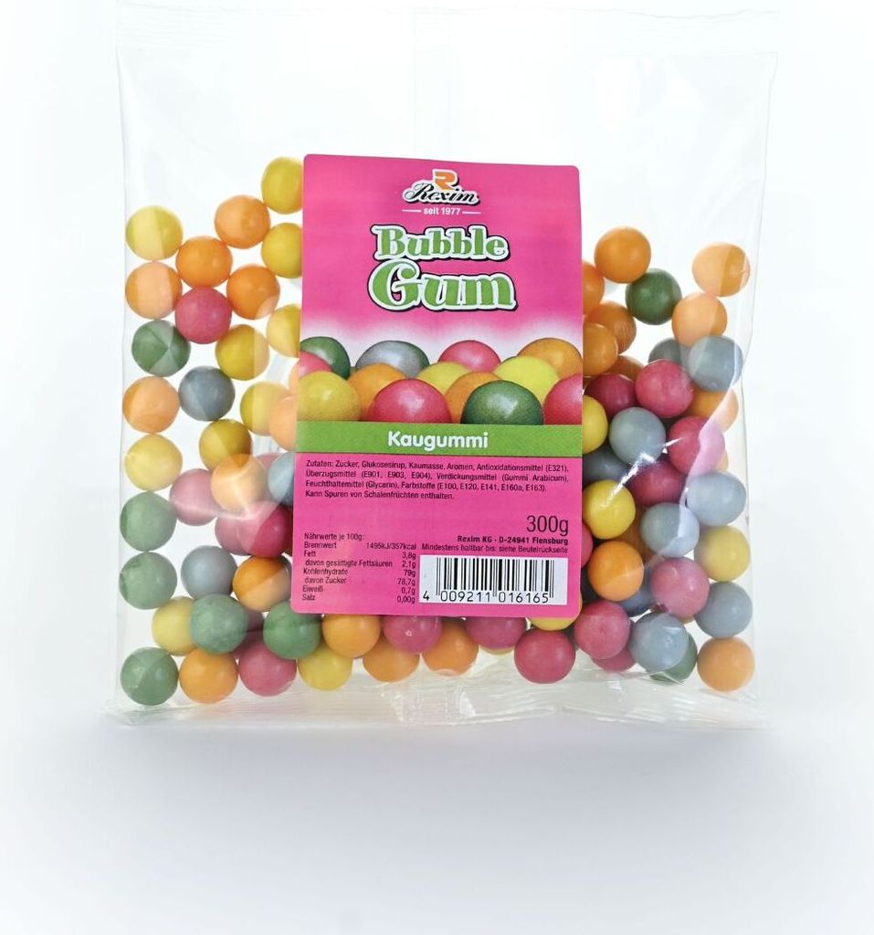 Rexim Bubblegum 300 g Kaugummi-Kugeln Produktbild 