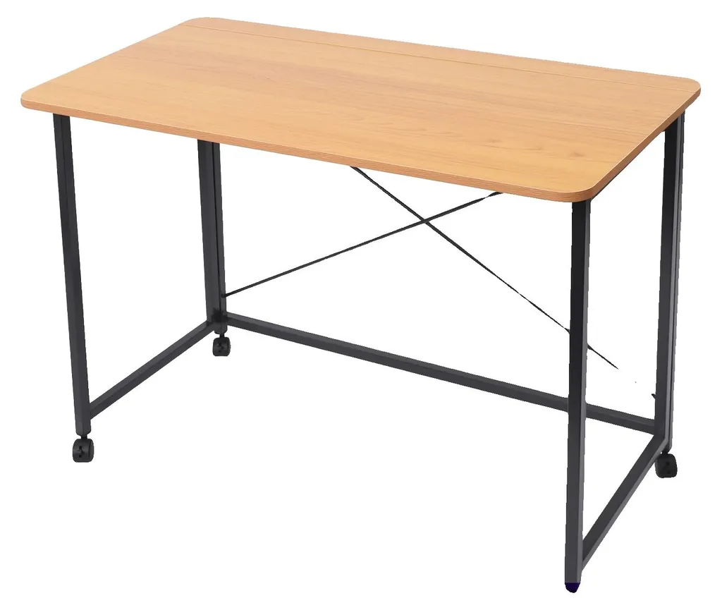Bureau pliant 100x50 cm en aggloméré, charge 100kg - Gain de place