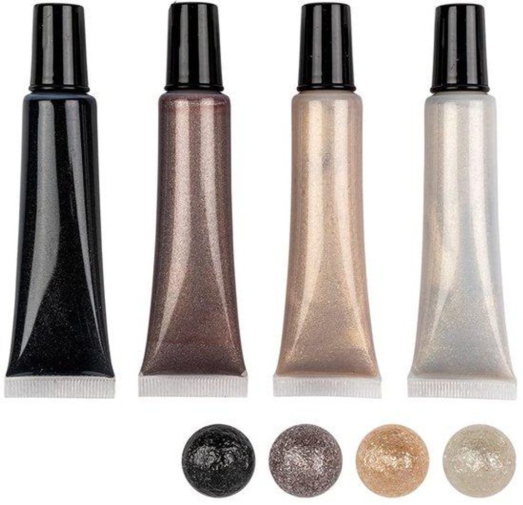 Metallic Pen Set 4-teilig für Papier und Textil schwarz weiß