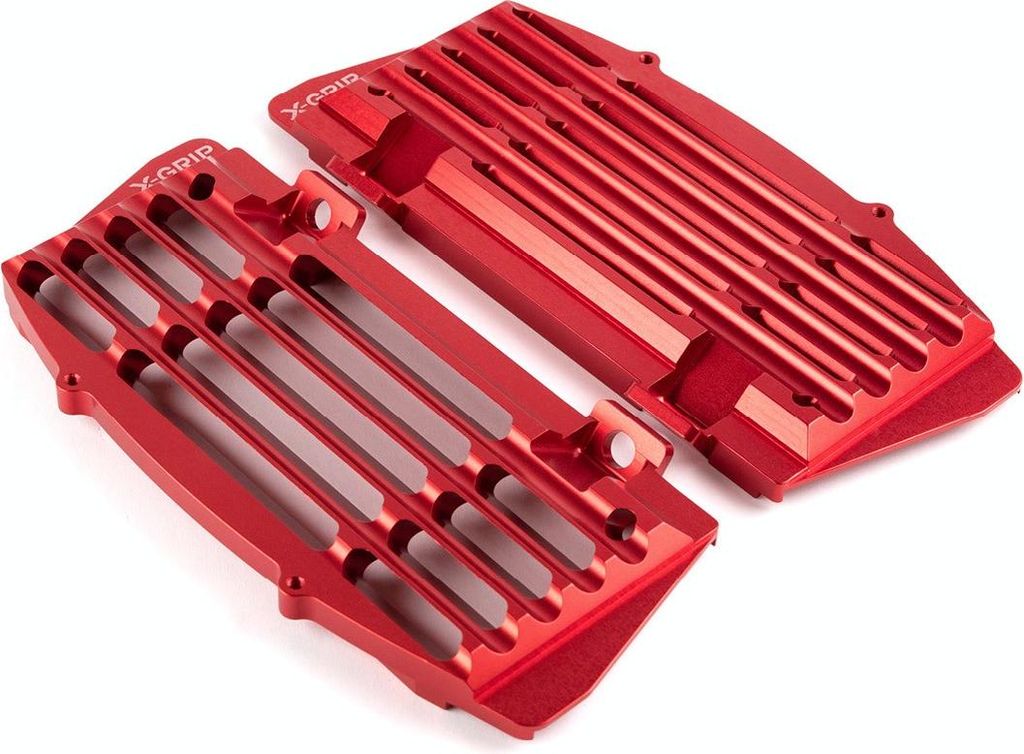 X-Grip Kühlerdeckel (Satz) Air Force Gasgas '21-'23, Für Husqvarna '17-'23, Ktm '17-'23 Rot (Siehe Produktbeschreibung)