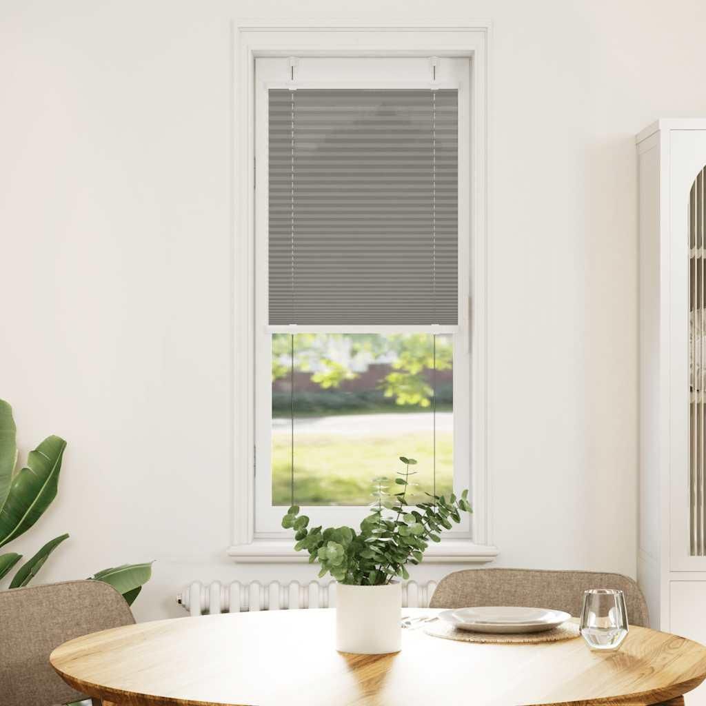 vidaXL Plissee Anthrazit 50x150 cm Stoffbreite 49,4 cm Polyester