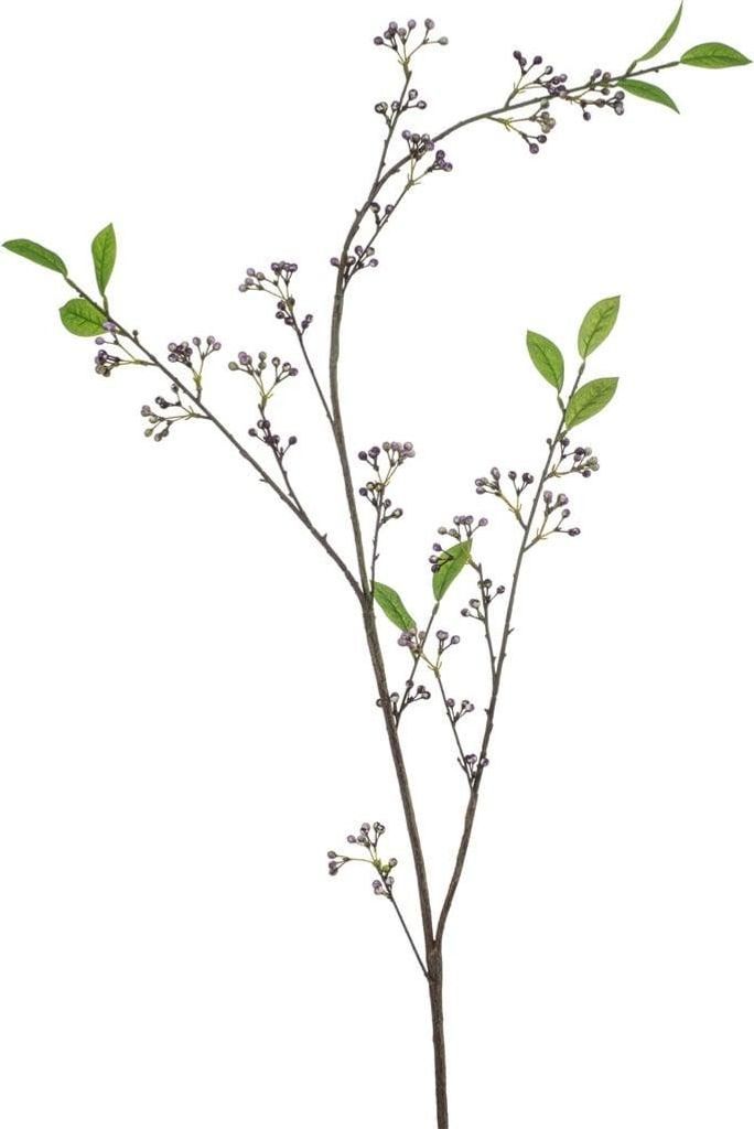 artplants.de Kunststoff Zweig Scheinbeere PAUAHI mit Beeren, lila-weiß, 140cm - Künstlicher Deko Zweig