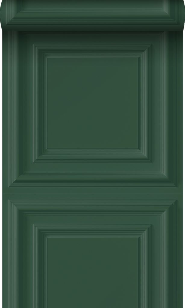 Origin Wallcoverings Tapete Holzwandverkleidung Dunkelgrün 53 cm x 10.05 m