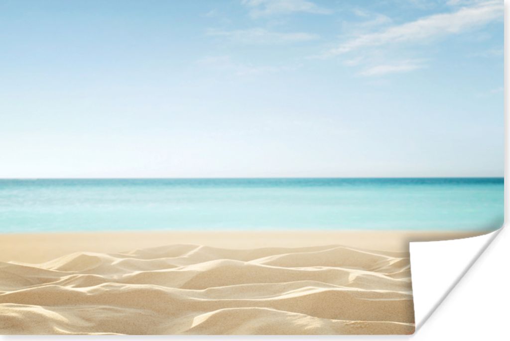 MuchoWow Poster Strand - Meer - Sand 90x60 cm - Schlafzimmer