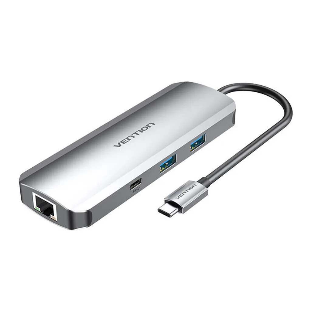 Hub USB C Multiprise avec HDMI et Lecteur Carte SD - Adaptateur 8 Ports