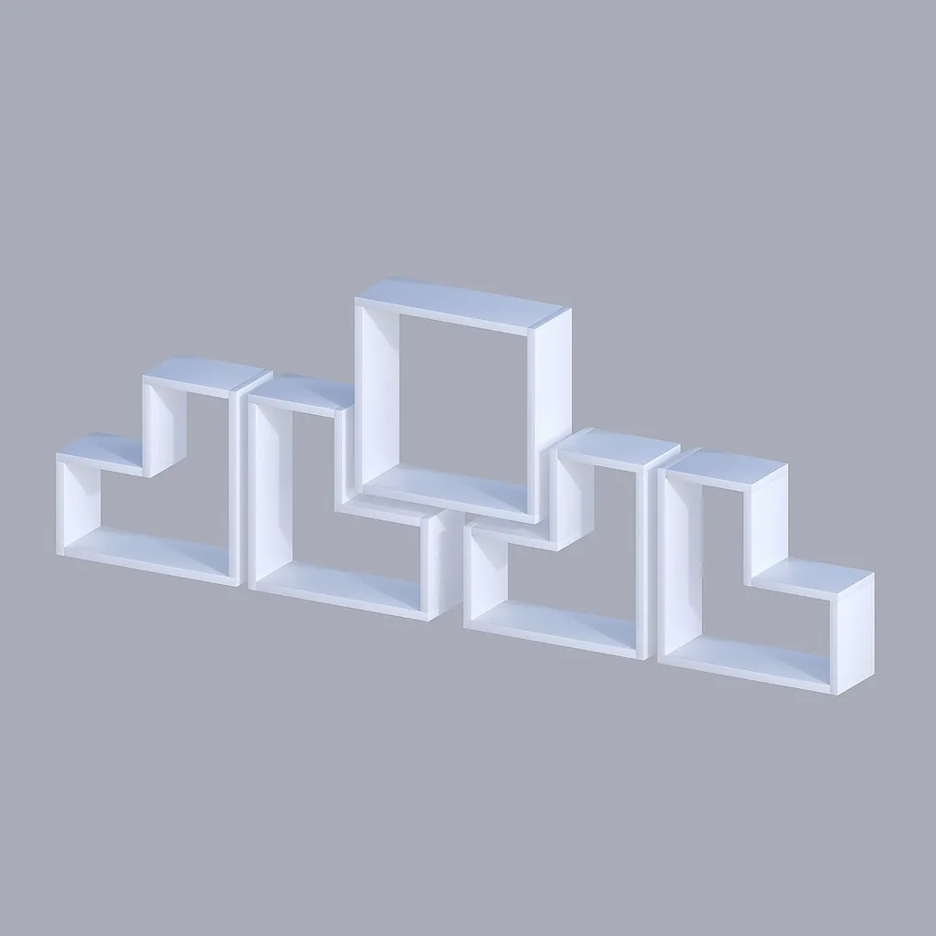 Étagère murale Elitra blanche 180 cm de hauteur structure fine et robuste - 6