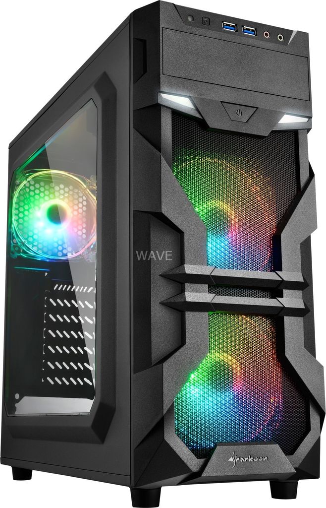 Sharkoon Gehäuse VG7-W RGB ATX 1xAcryl Produktbild