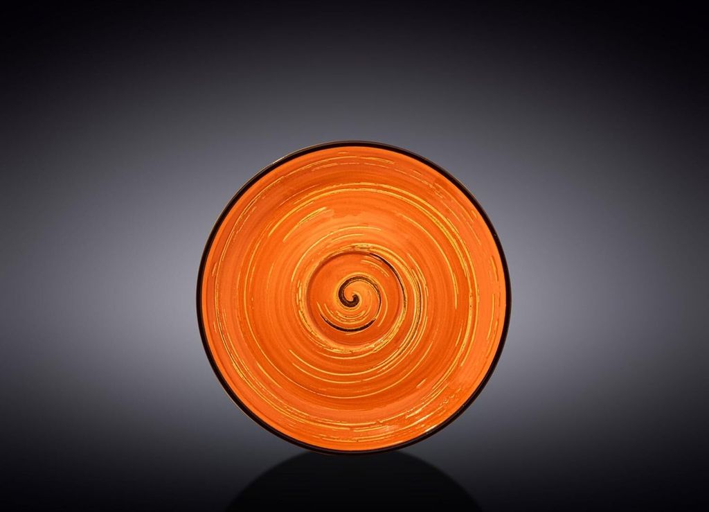 Wilmax Untertasse 15 cm Orange Porzellan WL-669336/B