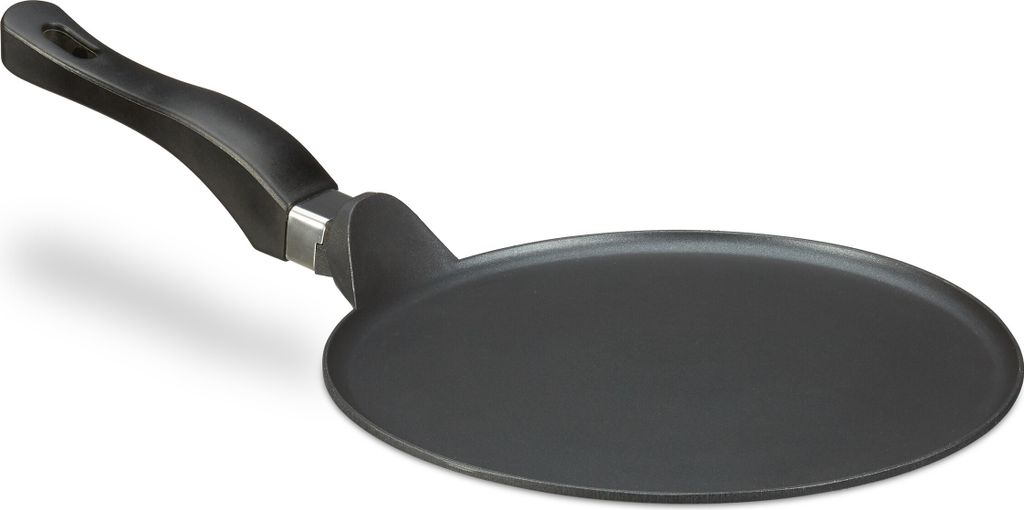 Relaxdays Crêpespfanne Aluguss 25 cm, antihaftbeschichtete Produktbild 