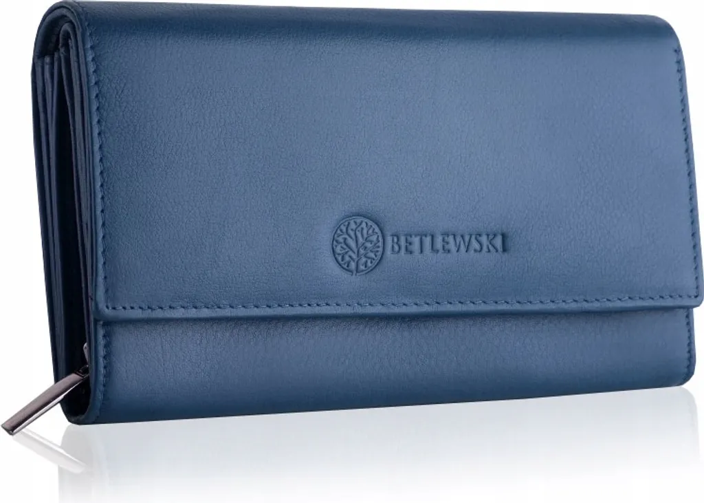 Porte-monnaie femme bleu SOFTLY BPD-SS-12 : fini le désordre dans le sac