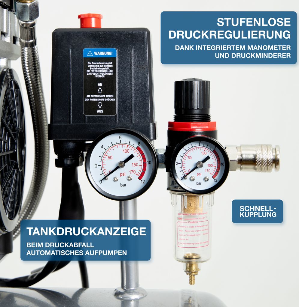 HYUNDAI Silent Kompressor SAC55752 (Druckluftkompressor Produktbild 5
