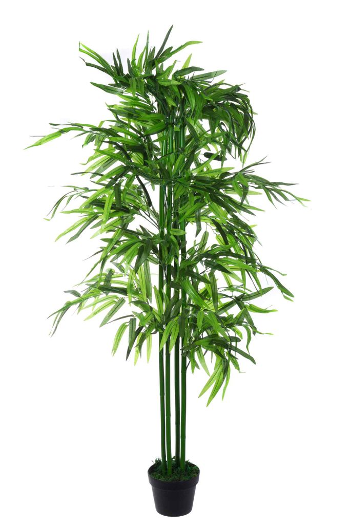 Bambus Kunstpflanze Künstliche Pflanze 140cm Decovego 