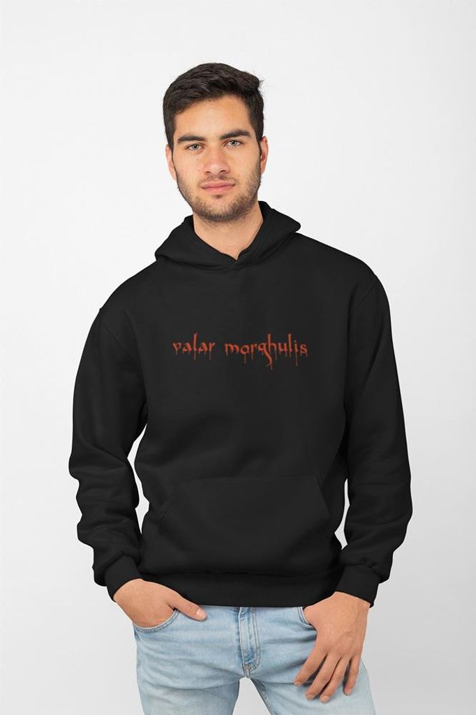 D&B Uni Hoodie MO00086 Valar Morghulis Schwarz-Größe 3XL