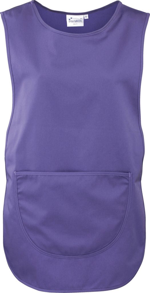 Premier Damen Arbeitsschürze mit Tasche (2 Stück/Packung) RW7031 (Medium) (Violett)