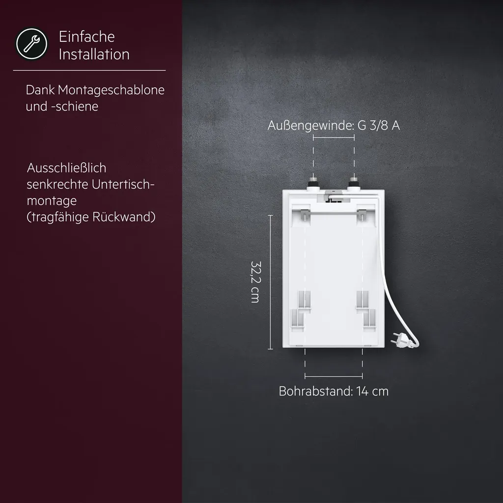 Petit chauffe-eau 5L sous évier AEG Huz 5 Basis - Eau chaude immédiate - 7