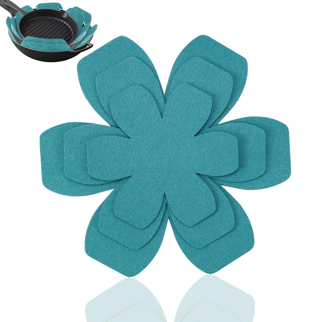3er Set Topflappen,Tischsets,Filz, Wärmedämmschutz, 15cm (2mm) + 20cm (2mm) + 25cm (2mm)