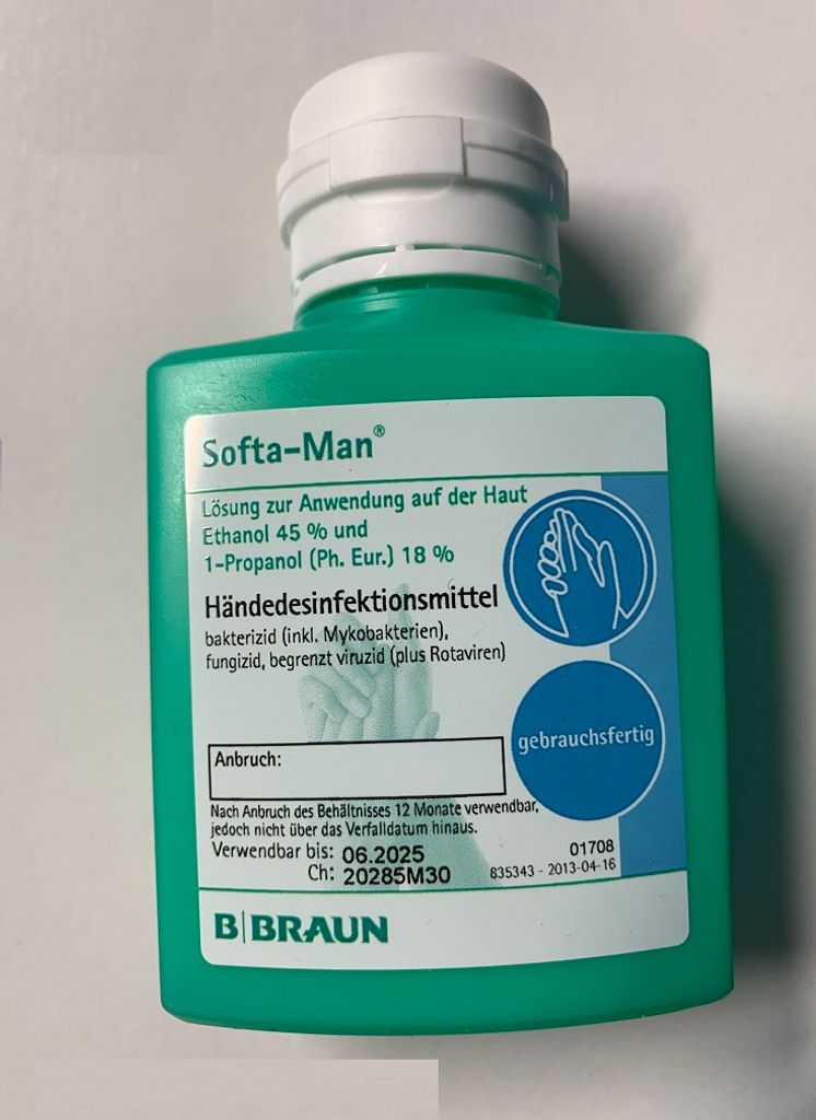 Softa-Man Händedesinfektion Kittelflasche 100 ml Produktbild 