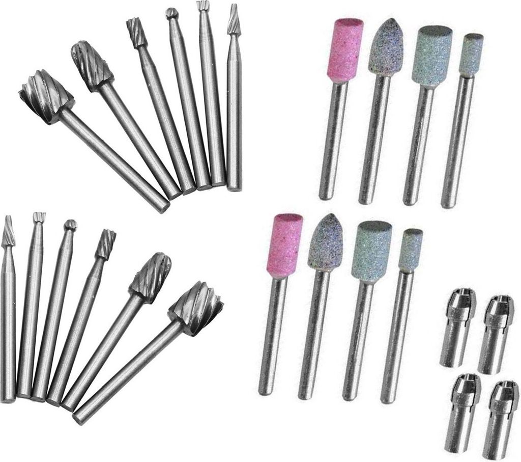 Set mit 24 Stück Mikrofräsern und Graten (Dremel/Proxxon) Produktbild 