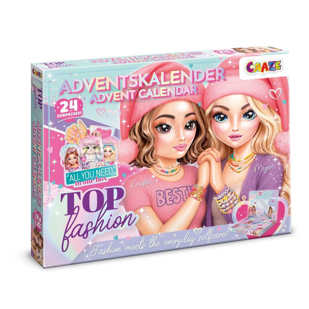 CRAZE Adventskalender met topmodieuze cadeaus voor kinderen Productafbeelding 