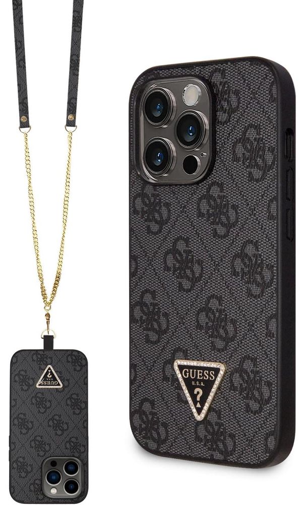 Etui Guess 4G Crossbody Metal Logo do iPhone 14 Pro czarny Zdjęcie produktu 