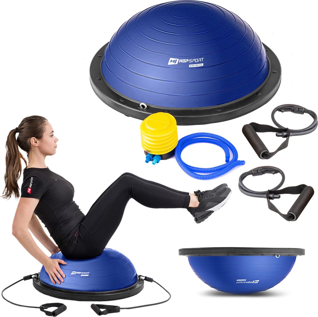 Hop-sport Balanční podložka s expandery a pumpou modrá Obrázek produktu 7