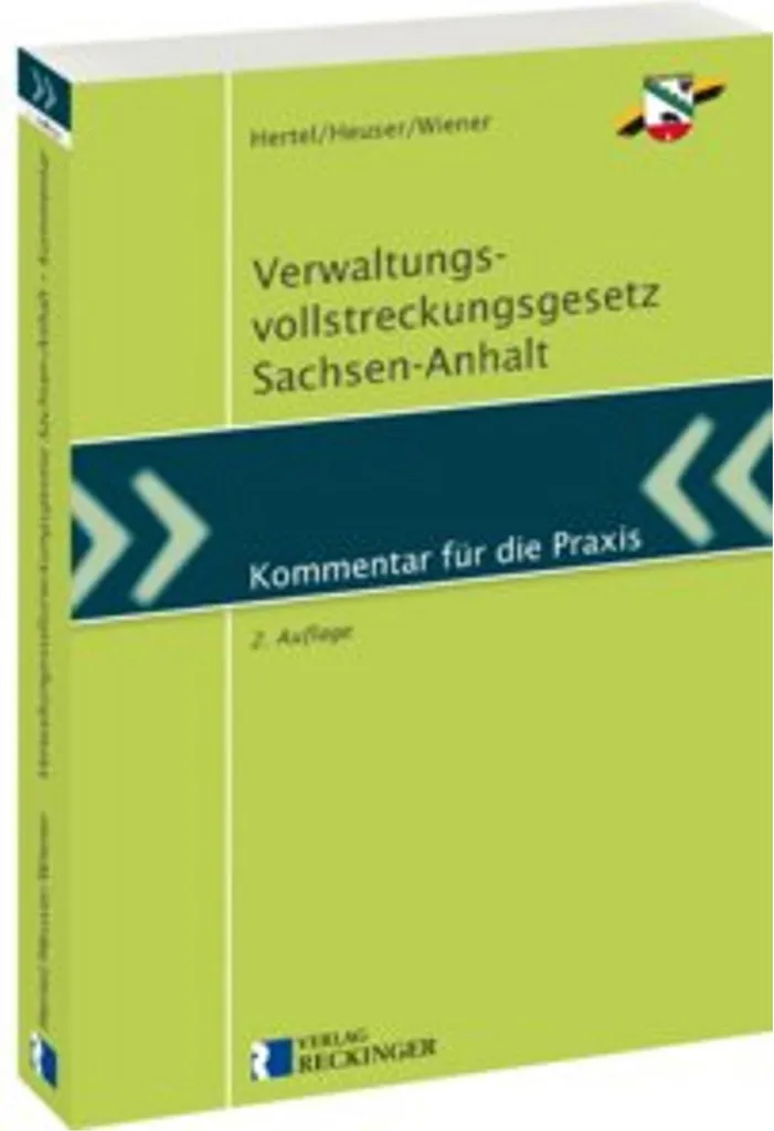 Livre de Loi sur l'exécution administrative de Saxe-Anhalt - Code Juridique