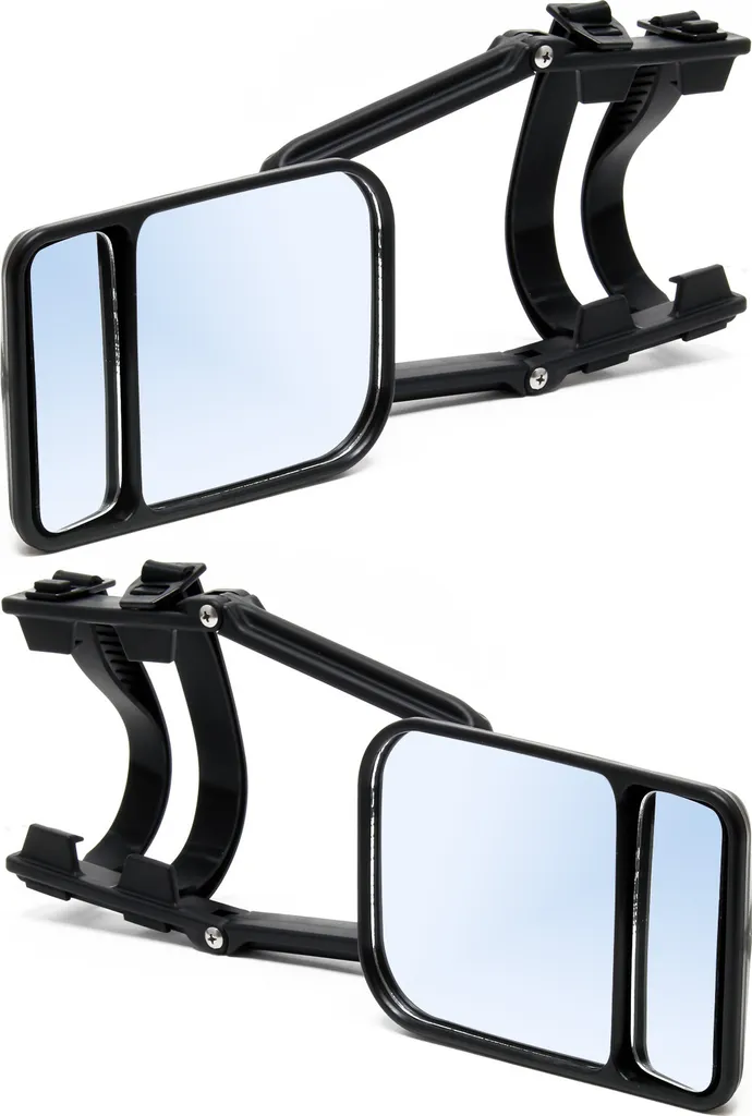Double Miroir de Sécurité Wiltec 125x115mm pour Camping-car et Van