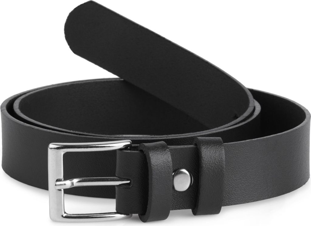 Ladeheid Kinder Gürtel Ledergürtel K1D5 (Schwarz-1, 80 cm (Gesamtlänge 99 cm))