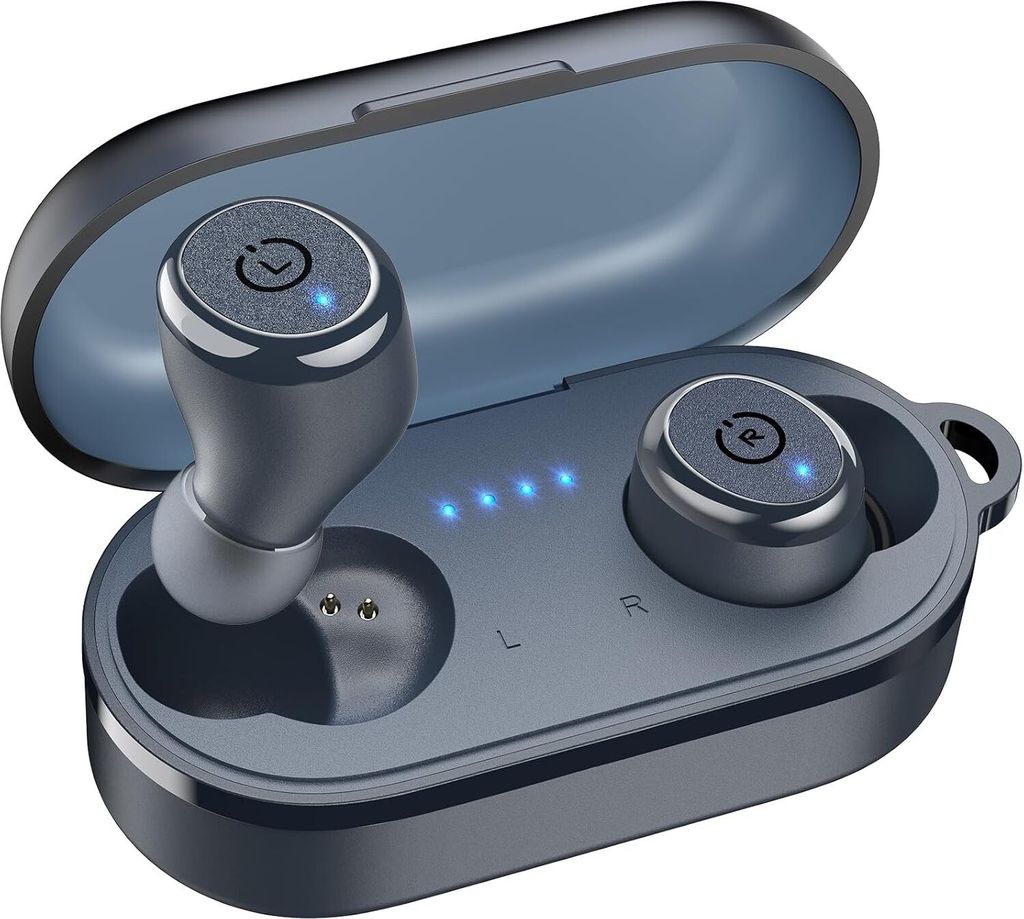 TOZO T10 Kopfhörer Kabellos Bluetooth 5.3 In Ear Bluetooth Kopfhörer mit kabelloses Ladecase, 55 Std. Wiedergabe, App-Steuerung, IPX8 Wasserdicht...