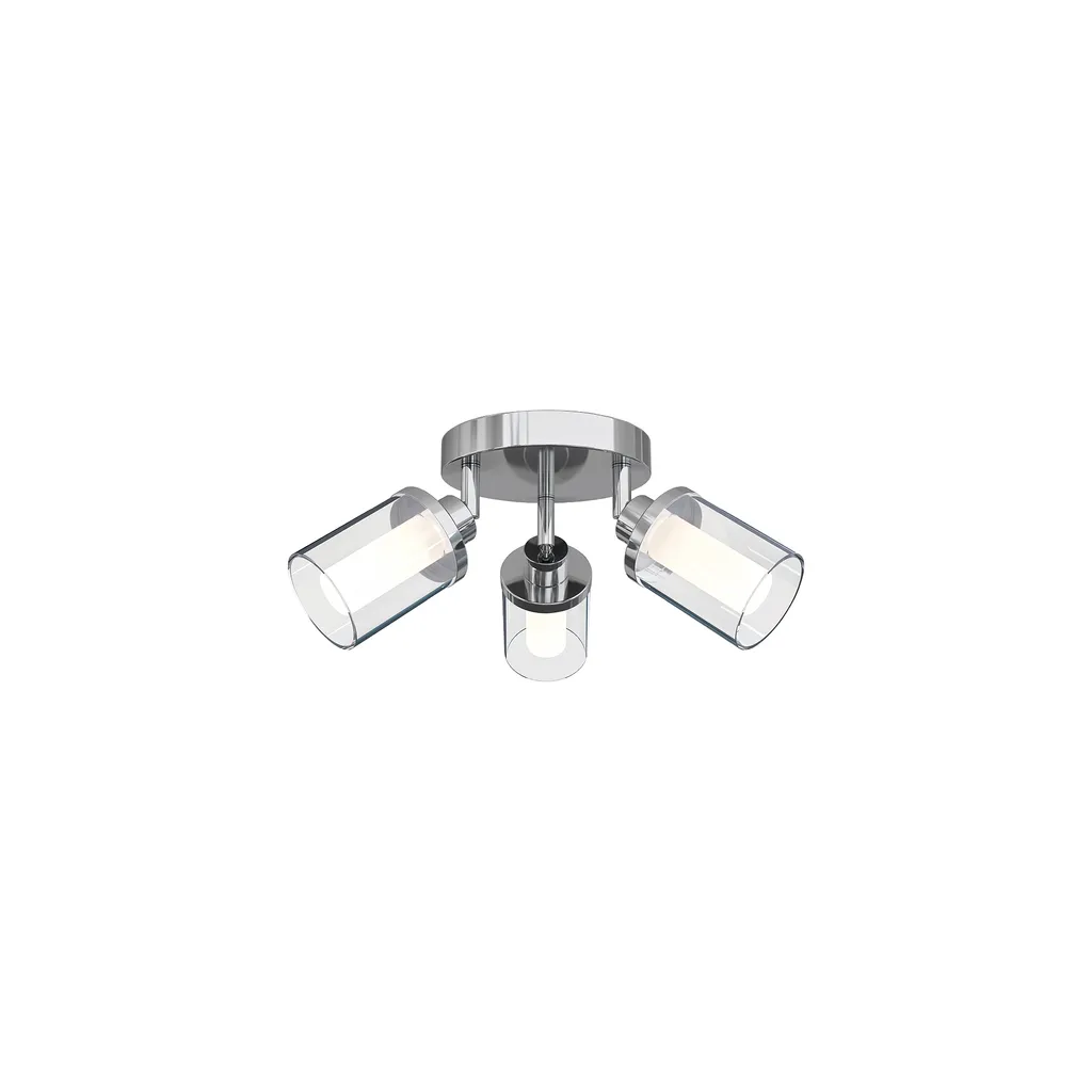 Plafonnier de Salle de Bain VISTA 8050 Chrome Rond Étanche IP44