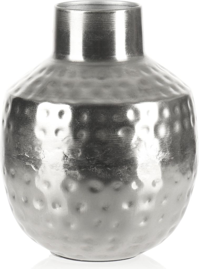 com-four® Vase aus Metall - Metallvase für Blumen - Deko Produktbild 