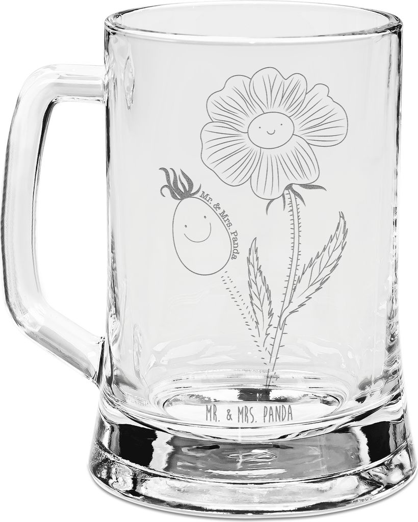 Mr. & Mrs. Panda Krug Blume Hagebutte - Transparent - Produktbild 