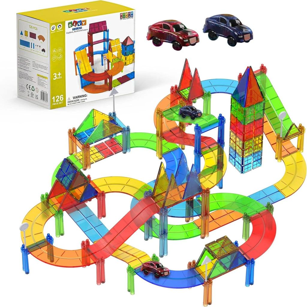 Olvy Magnetische Bausteine Montessori Spielzeug – 126 Produktbild 