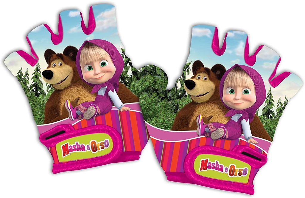 Disney Masha And The Bear Kurze Handschuhe Mehrfarbig 10-12 Years Mädchen Mehrfarbig 10-12 Years