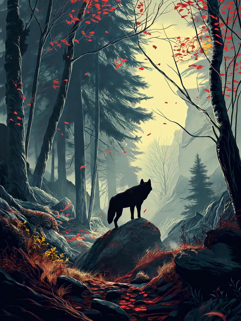 Plakat 30x40cm Wald Echos